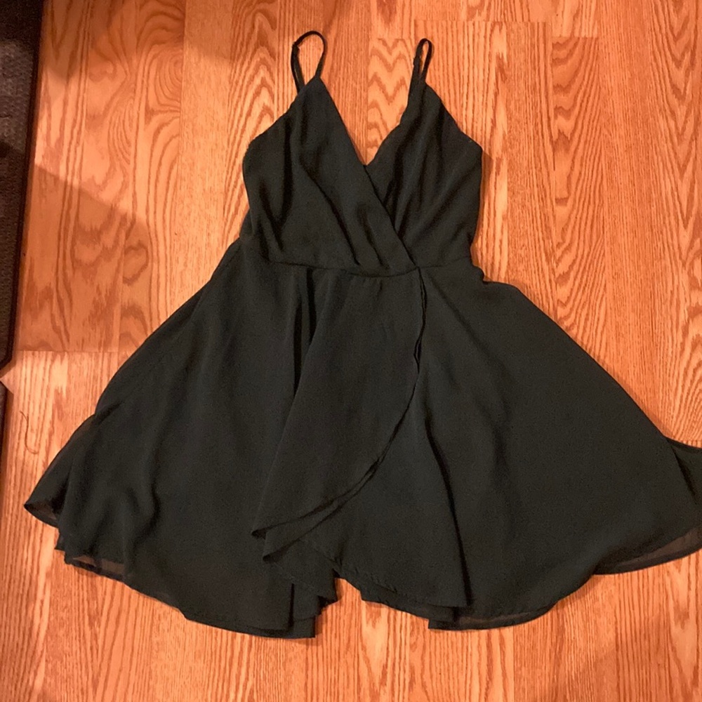 Emerald mini dress
